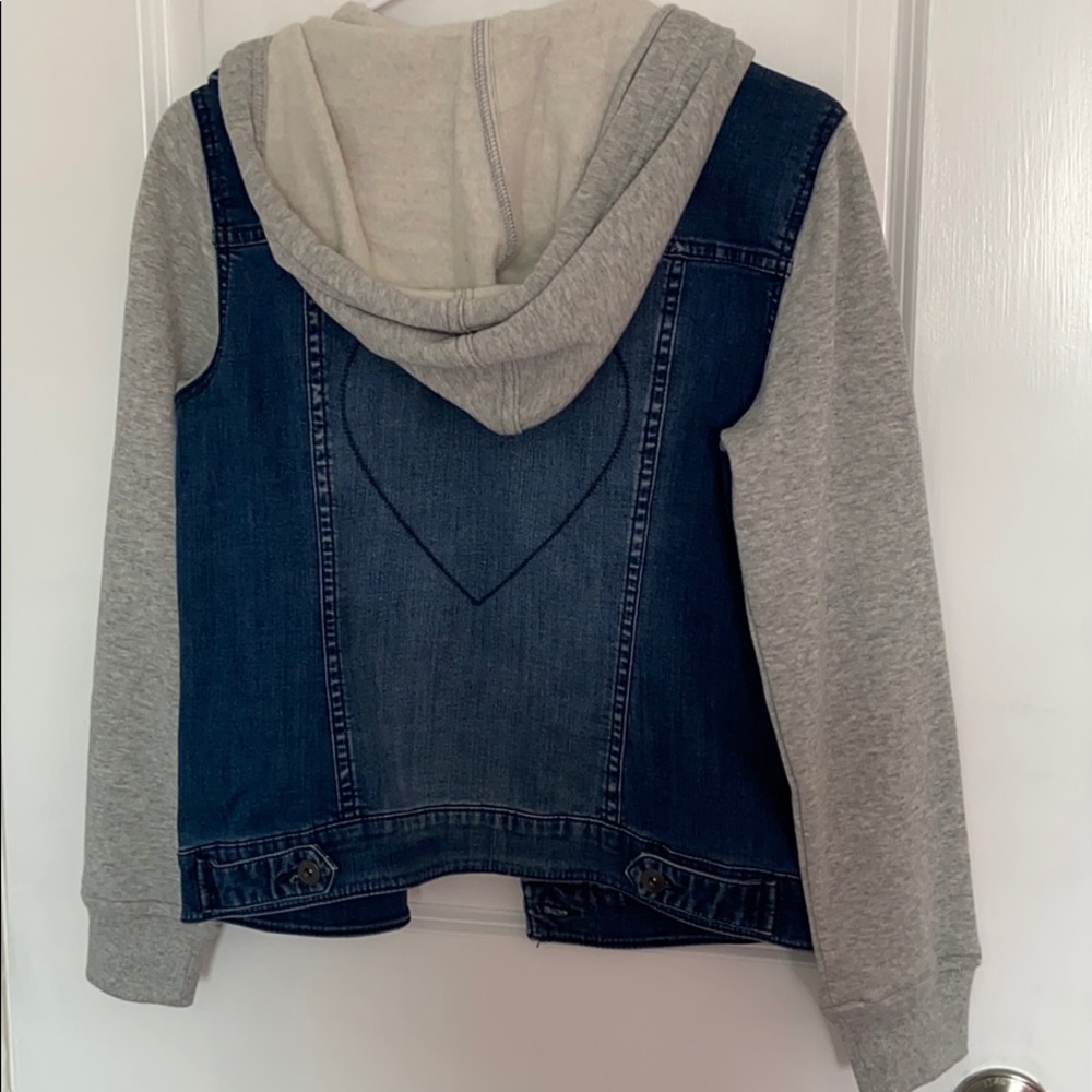Denim and fleece jacket